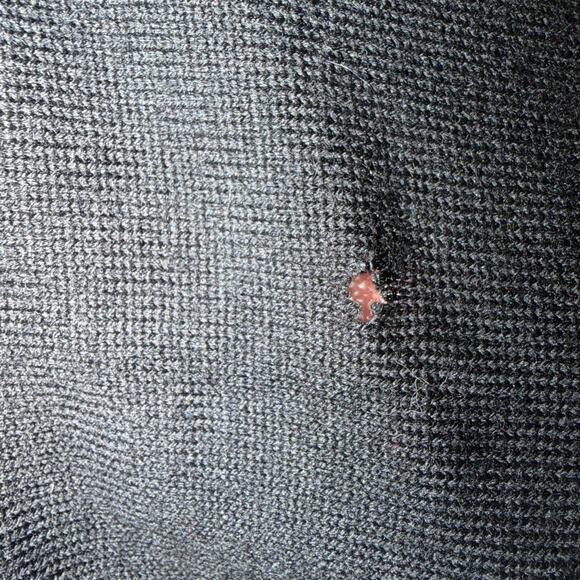 Pendleton Womens Size Medium Black Short Sleeve Tight Knit Merino Wool Sweater - Picture 6 of 9